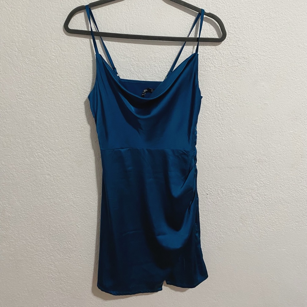 Nasty Gal Cowl Us Later Satin Mini Dress - Picture 4 of 11